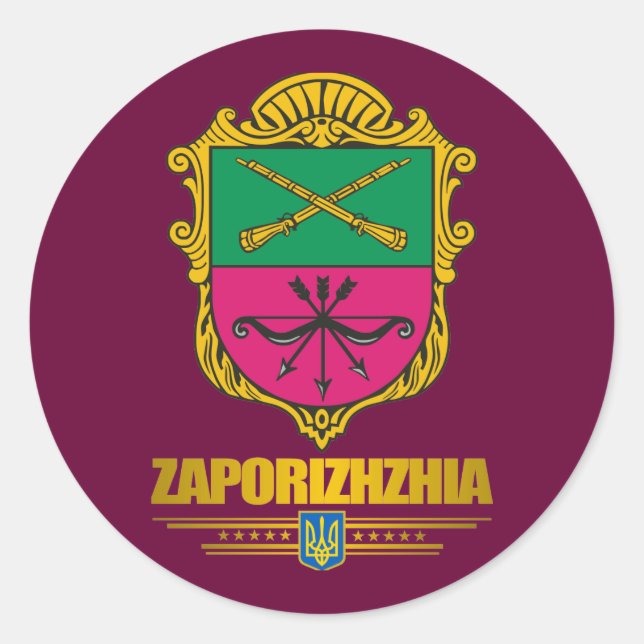 Stickers "Zaporizhia (Zaporozhye) COA" (Devant)