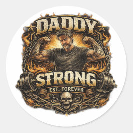 StickerStarker Papa Lustige Fitness Vater Sticker 