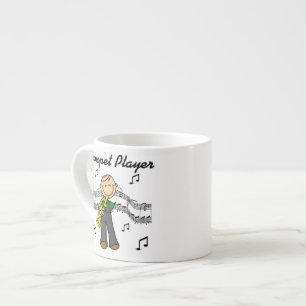 Stickfigur männlicher Trompetenspieler T-Shirts un Espressotasse
