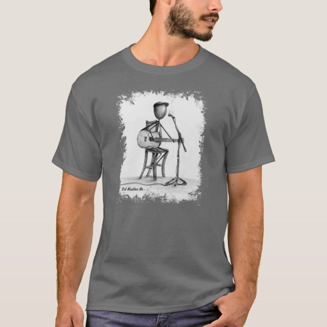 Stickman - die T der Gitarren-Männer T-Shirt (Vorderseite)