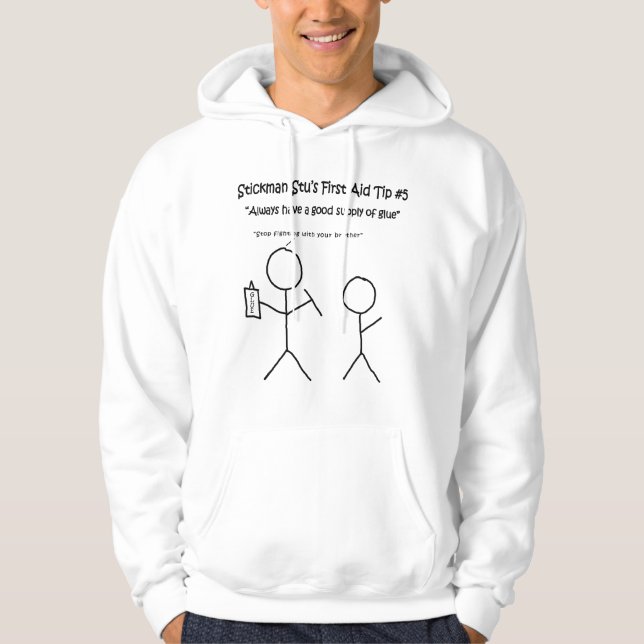 Stickman erste Hilfe Hoodie (Vorderseite)