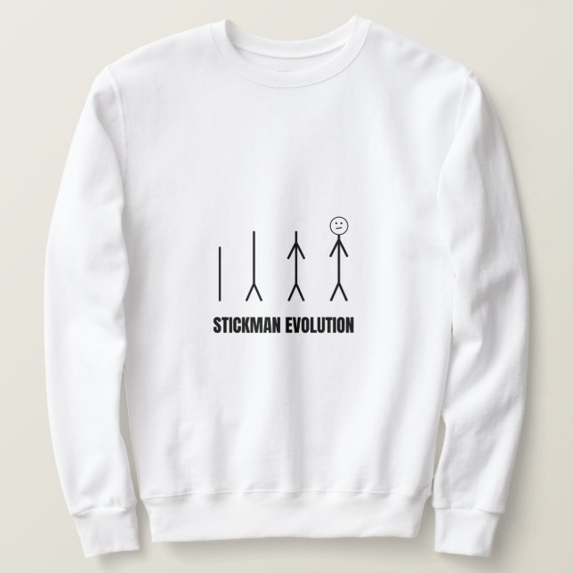 Stickman-Evolution Sweatshirt (Design vorne)