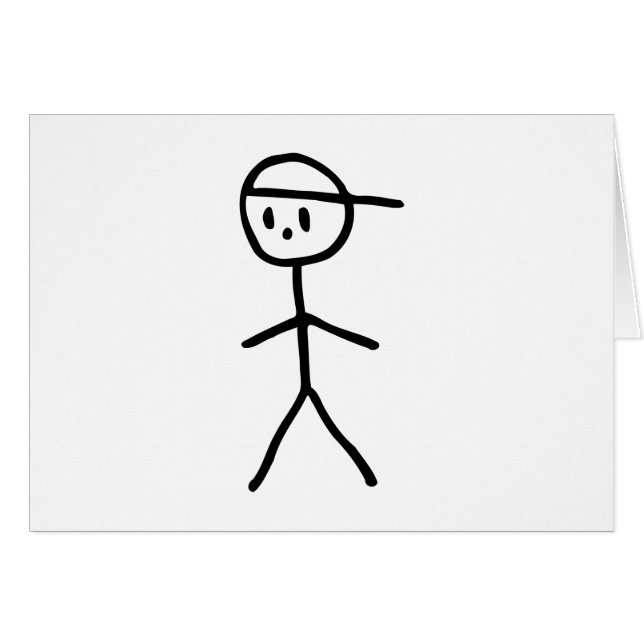 Stickman Junge (Vorderseite (Horizontal))