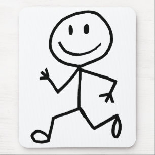 Stickman Läufer Mousepad