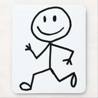 Stickman Läufer Mousepad