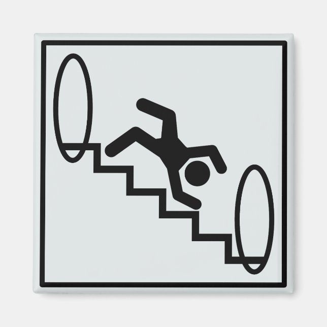 Stickman Stairs - Gefahr Magnet (Vorne)