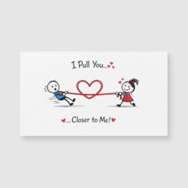 Stickman Tug of Love Magnetkarte