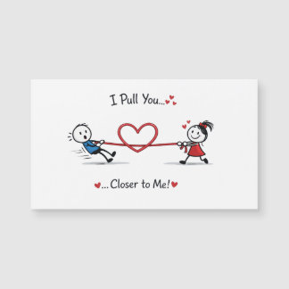 Stickman Tug of Love Magnetkarte