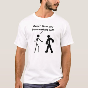 Stickman Workout Lustiges T-Shirt