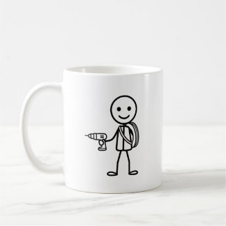 Stickmen At Work - Der Elektriker Kaffeetasse