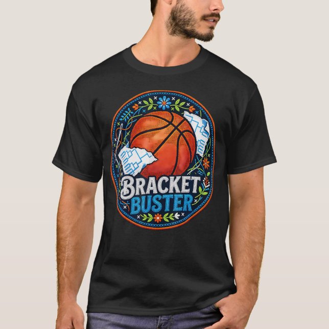 Stickmuster Turnier 'Bracket Buster' Basketball T-Shirt (Vorderseite)