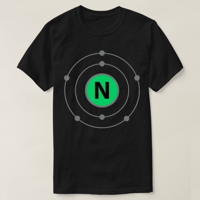Stickstoffatom wird zu Halloween-Molekülen T-Shirt (Design vorne)