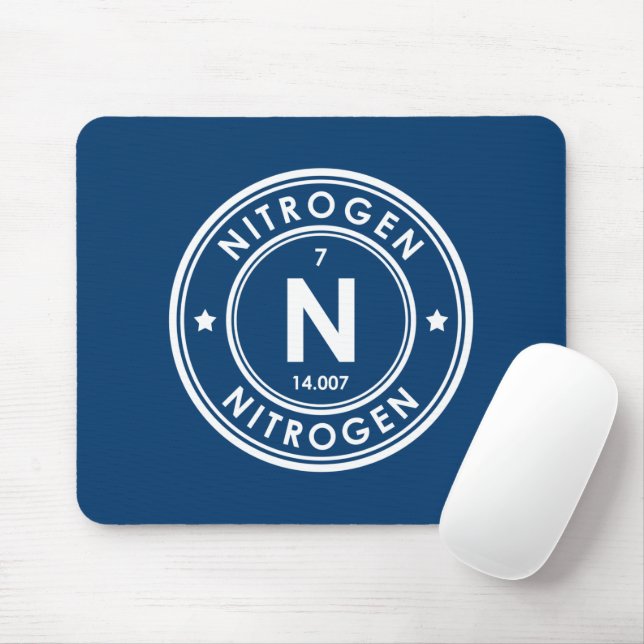 Stickstoffelement Blue Mouse Pad Mousepad (Mit Mouse)