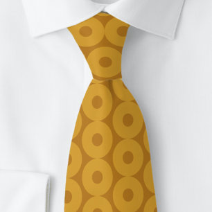 Sticky Donut Shaped Circles. Mens Neck Tie Krawatte