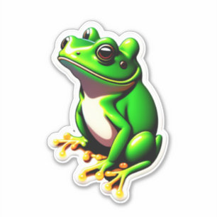 Sticky Frogs Perfekt für Scrapbooking Aufkleber