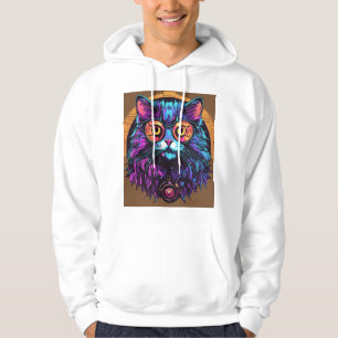Sticky Kitty–Vibrantes Graffiti-Logo-T-Shirt in Ku Hoodie