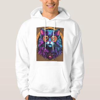Sticky Kitty–Vibrantes Graffiti-Logo-T-Shirt in Ku Hoodie