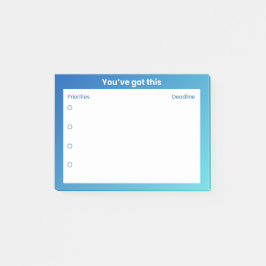 Sticky Note Planer – Prioritäten- und Fristenlayou Post-it Klebezettel