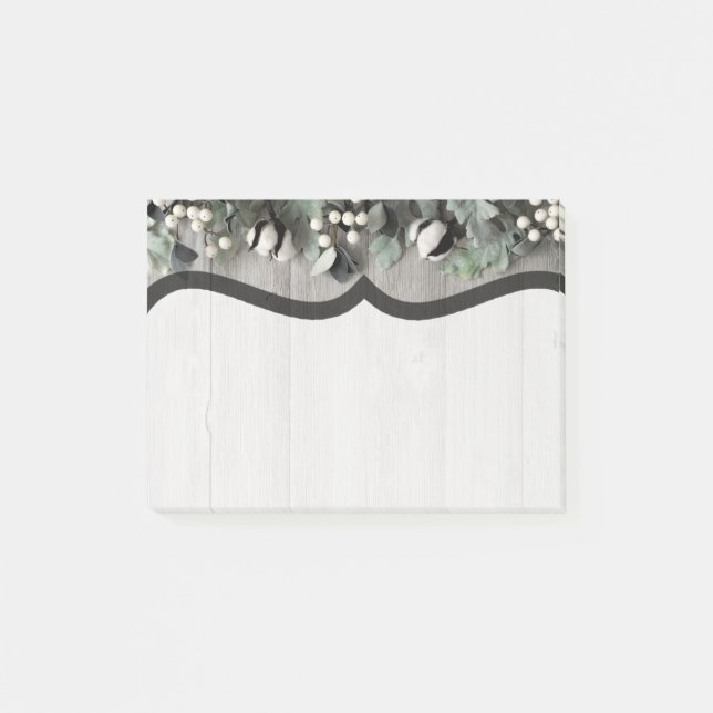 Sticky Notes Baumwolle Pflanze Stall Holz Post-it Klebezettel (Vorderseite)