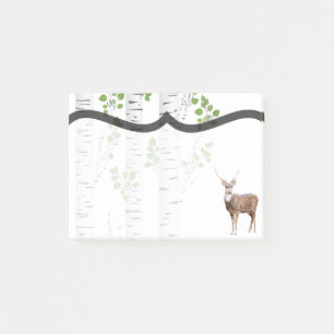 Sticky Notes Deer Doe Buck Woodland Jagd Post-it Klebezettel