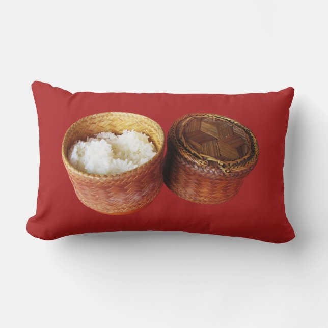 Sticky Rice [Khao Niao] Thai Lao Food Lendenkissen (Vorderseite)