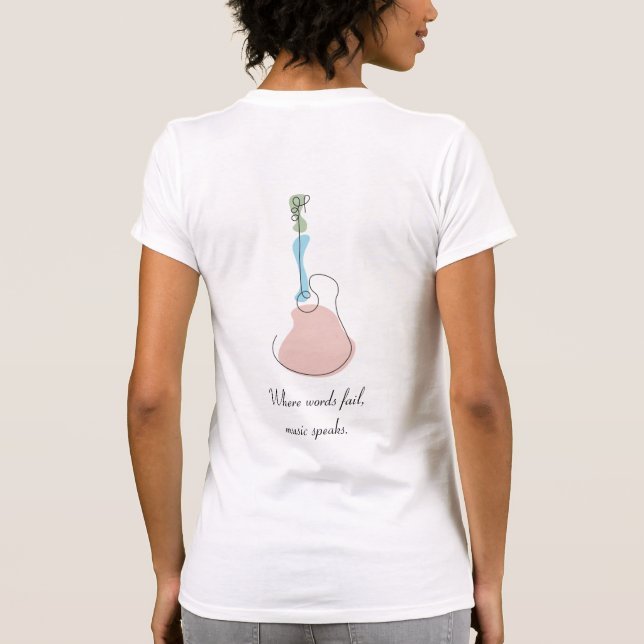 Sticky Tunes | T-Shirt | Let Music Speak Edition (Rückseite)