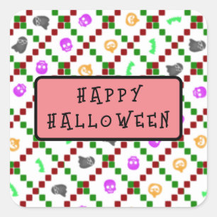 Stico das überall! quadratischer aufkleber