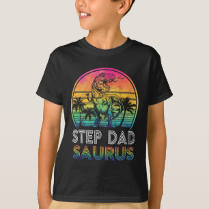 Stief-Dadsaurus-Dinosaur Stief-Dad Saurus Familien T-Shirt