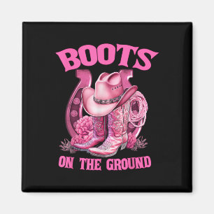 Stiefel Am Boden Country Western Cowboy Cowgirl Magnet