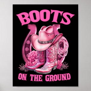 Stiefel Am Boden Country Western Cowboy Cowgirl Poster