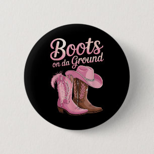 Stiefel am Boden, Cowgirl Line Tanz, Boot Cowb Button