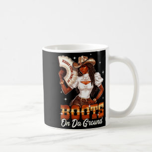 Stiefel Am Boden Cowgirl Schwarze Frauen Afrika Bl Kaffeetasse