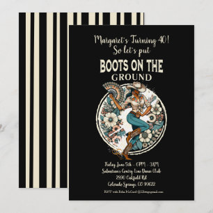 Stiefel am Boden Einladung