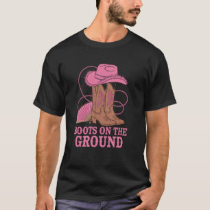 Stiefel Am Boden Western-Stiefel Country-Musik-Vib T-Shirt