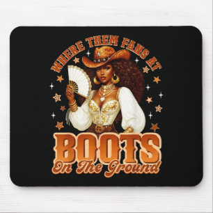 Stiefel Am Boden Wo Diese Fans Bei Western Cow Mousepad