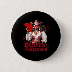 Stiefel auf dem Boden Boot Cowboy Western Cowgirl Button