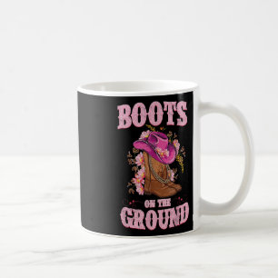 Stiefel auf dem Boden Boot Cowboy Western Cowgirl  Kaffeetasse