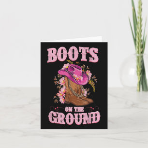 Stiefel auf dem Boden Boot Cowboy Western Cowgirl  Karte