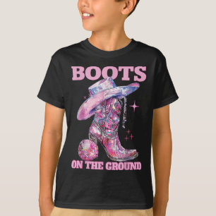 Stiefel auf dem Boden Boot Cowboy Western Cowgirl T-Shirt