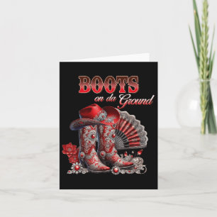 Stiefel auf dem Bodner Cowboy Western Cowgirl Ich Karte