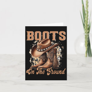 Stiefel auf dem Bodner Cowboy Western Cowgirl Karte