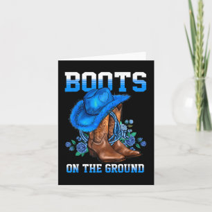 Stiefel auf dem Land Western Cowboy Cowgirl Karte