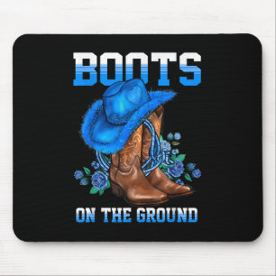 Stiefel auf dem Land Western Cowboy Cowgirl Mousepad