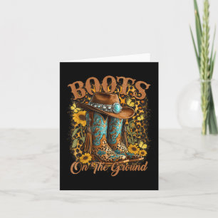 Stiefel auf dem Western Cowgirl Linedance Leop Karte