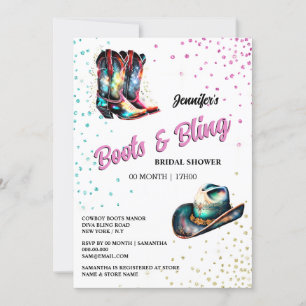 Stiefel Bling Cowgirl Stiefel Glam Stift Schimmer Einladung