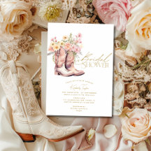 Stiefel Blume Blumencowgirl Brautparty