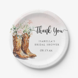 Stiefel & Brautparty Pappteller