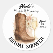 Stiefel & Bubbly Country Western Stiefel Brautpart