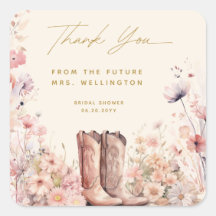 Stiefel & Bubbly Floral Cowgirl Brautparty