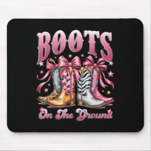 Stiefel Cowboy Western Cowgirl Rosa Leopard Stiefe Mousepad